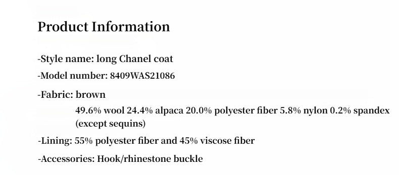 Circle Texture Sequined Wool Tweed Round Neck Long Chanel Style Coat