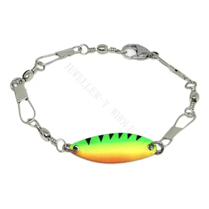 R7UF Alloy Fishing Lure Charm Bracelet Adjustable Wristband Handcraft Hook Designs Outdoor Sports Jewelry Accessory
