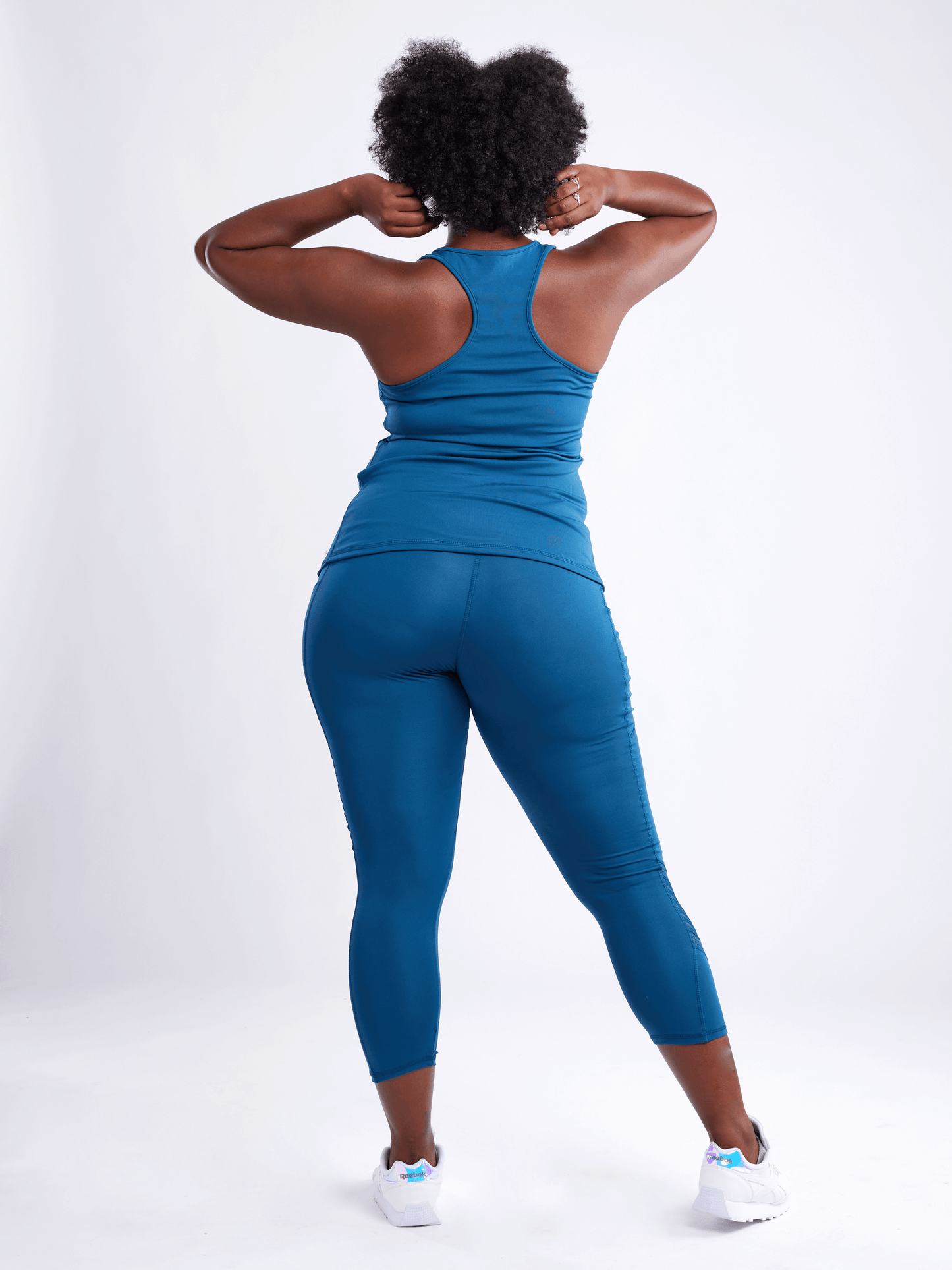 JupiterGear High-Waisted Pilates Leggings with Side Pockets & Mesh Pan