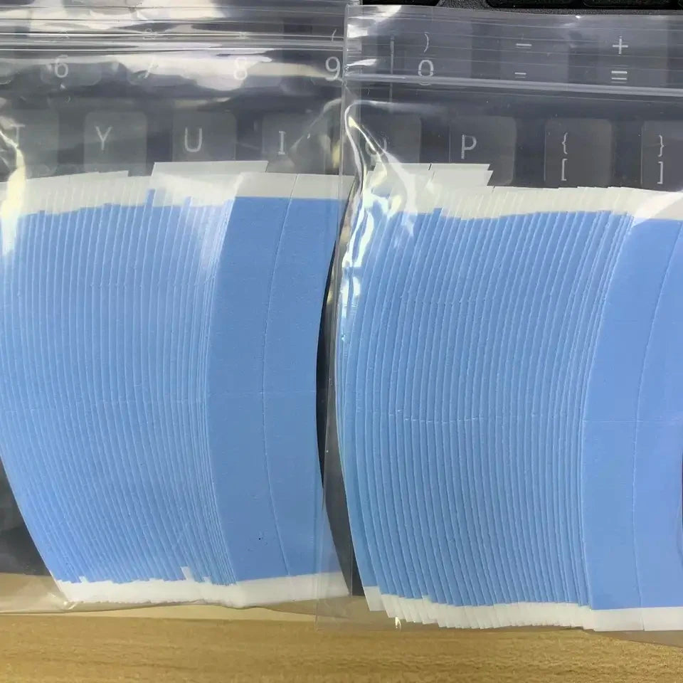 36pcs/pack Double Sided Hair Adhesive Tape Adhesive Blue Hair Clip For Lace Wig Extension Tools Lace Front Tape