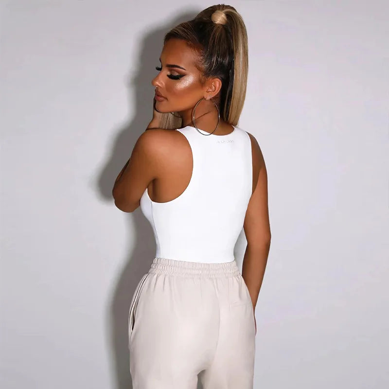 Fashion New Spring Summer Women Tanks Corset Office Lady Casual Lingerie Jumpsuit Sexy Tight Fitting Suit Nightclub Clothing