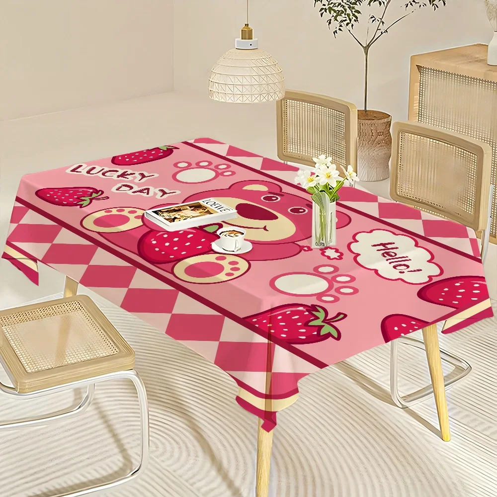 L-LotsoS Table Stain Resistant Decorative Washable Polyester Tablecloths for Dining Table Parties and Wedding