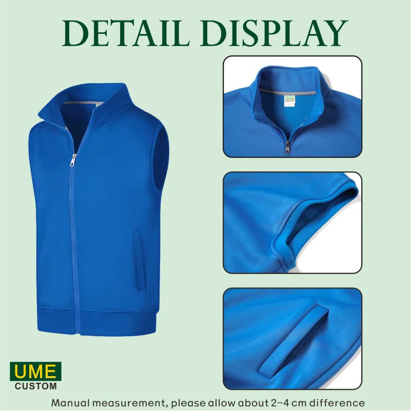 Customized Logo Autumn And Winter Sleeveless Vest For Men And Women Vest Warm Jacket Warm Sleeveless Thick Vest