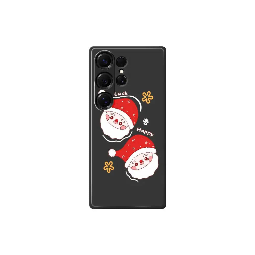 Cute Christmas Phone Case For Samsung Galaxy S25 S24 S23 S22 S21 S20 Ultra Plus S10 Plus S24FE S23 FE S22FE S21 FE S20 FE Cover