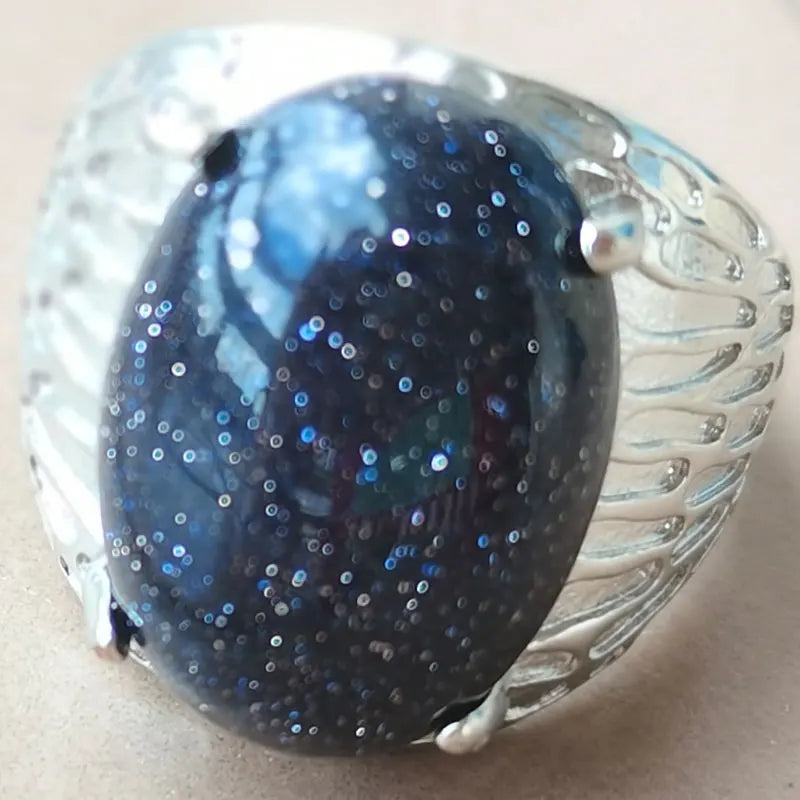 Beautiful jewelry  Malachite Bead Ring  PWB1193