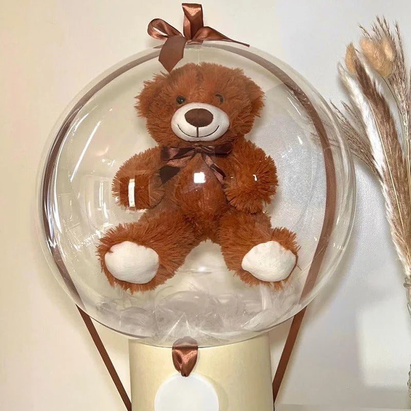 1Pc 28inch Wide Neck Balloon for Stuffings Transparent Wide Mouth Bubble Ballon Toys Clothes Birthday GIft Globo Baby Shower Dec