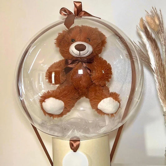 1Pc 28inch Wide Neck Balloon for Stuffings Transparent Wide Mouth Bubble Ballon Toys Clothes Birthday GIft Globo Baby Shower Dec