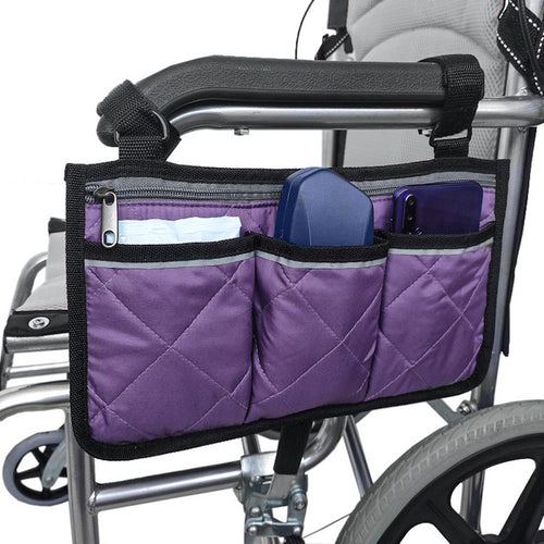 Cycling Walker Bag Rollator Organizer Pockets Wheelchair Scooter
