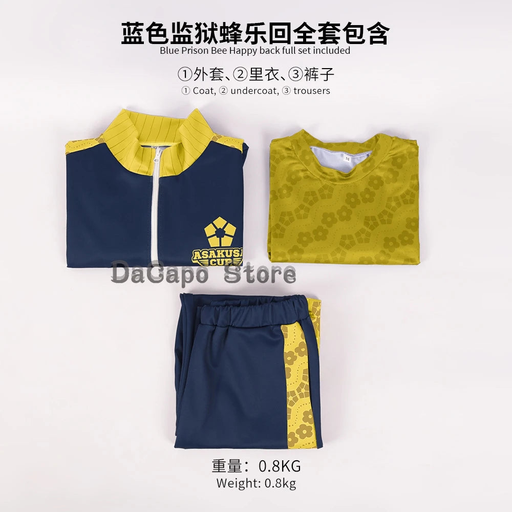 Blue Lock Yoichi Isagi Cosplay Costume Meguru Bachira Seishiro Nagi Reo Mikage Cosplay Coat Pants Sportswear F