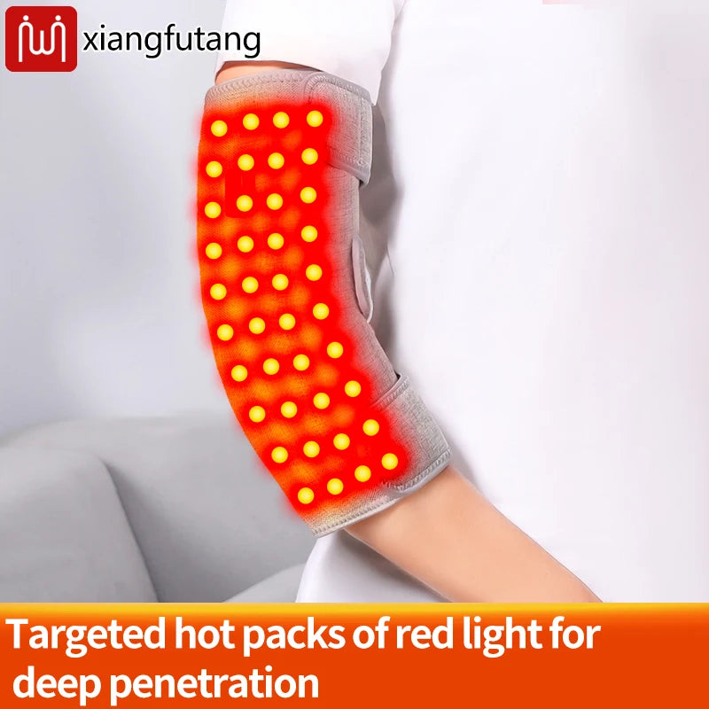 Red Light Knee Massager Hot Compress Vibration Shoulder Elbow Pad Heating Knee Brace For Arthritis Joint Injury Pain Relief