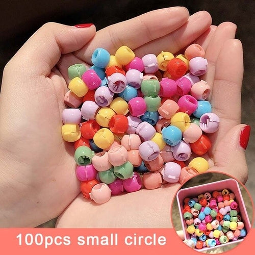 1Set Girls Cute Colorful Cartoon Small Hair Claws