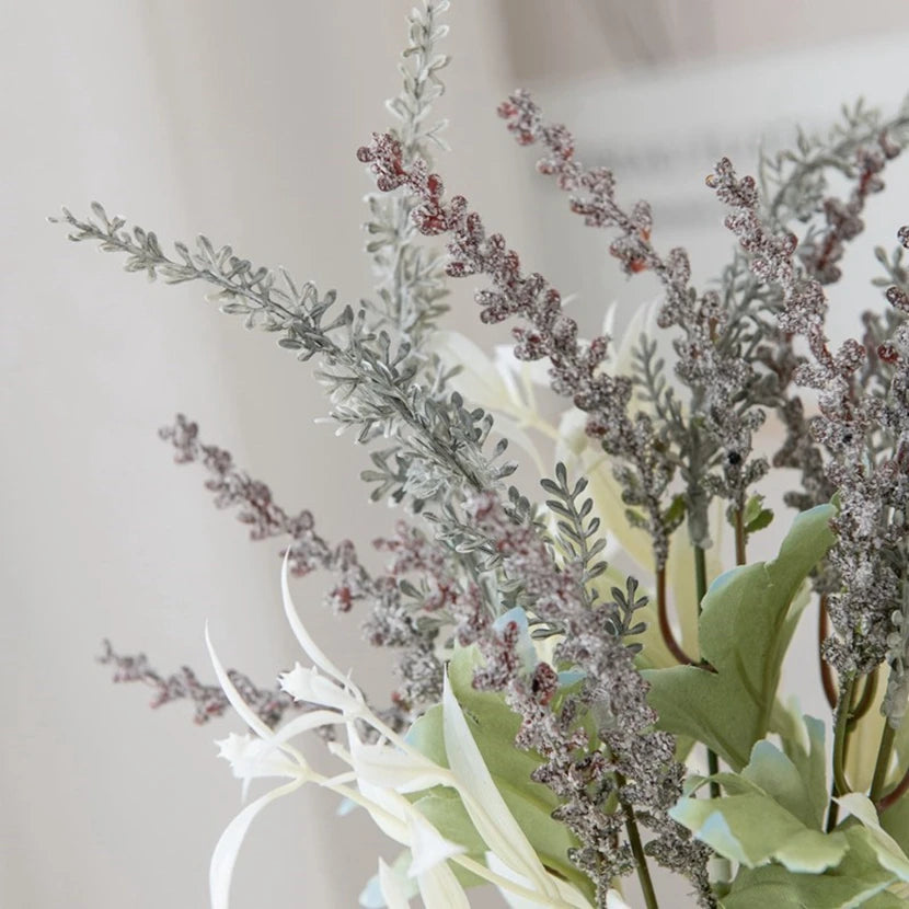Artificial Plants Lavender Gypsophila Flowers Bouquet PE For Wedding arch Christmas Wreaths Home bonsai Decor Photography props