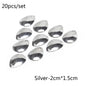 20pcs/lot Fishing Spinner Rings Blades Smooth Nickel Spoons Plaice Tackle Craft DIY Bait Fishing Tool Lure Accessories