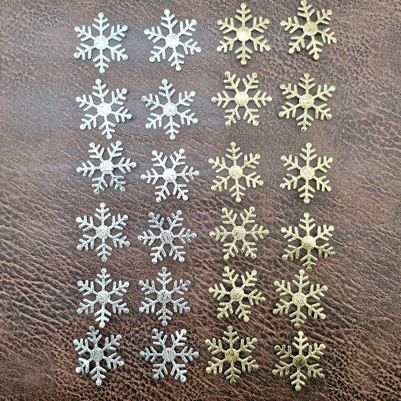 200pcs/lot 3CM Christmas Snowflakes Confetti Artificial Snow Xmas Tree Ornaments Decorations For Home Party Wedding Decor