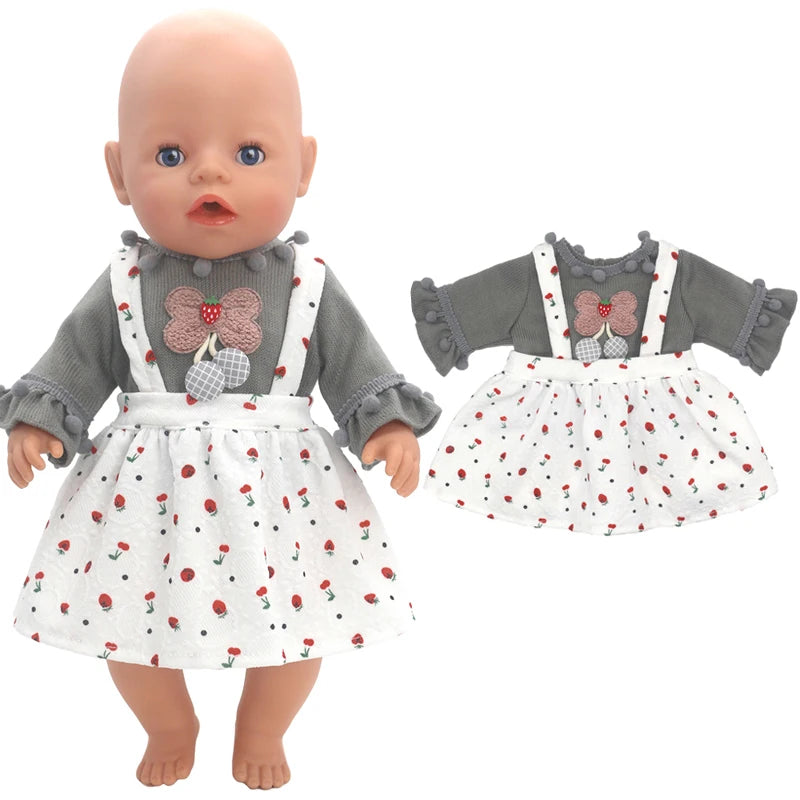 40 Cm Baby Doll Clothes Pants Set for 17 Inch Reborn Doll Out Clothing Toys Outwear Accessories