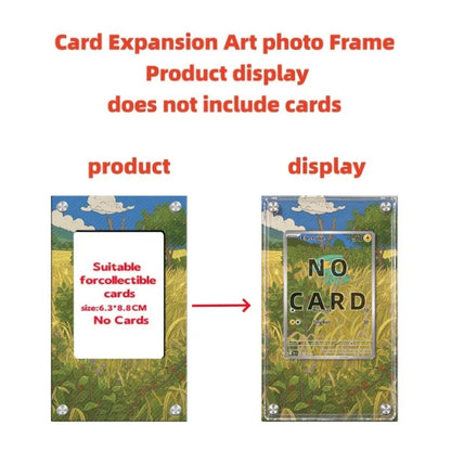 High-definition Acrylic Anime Battle Card Display Frame PTCG Card Collector Gift Desktop Ornament
