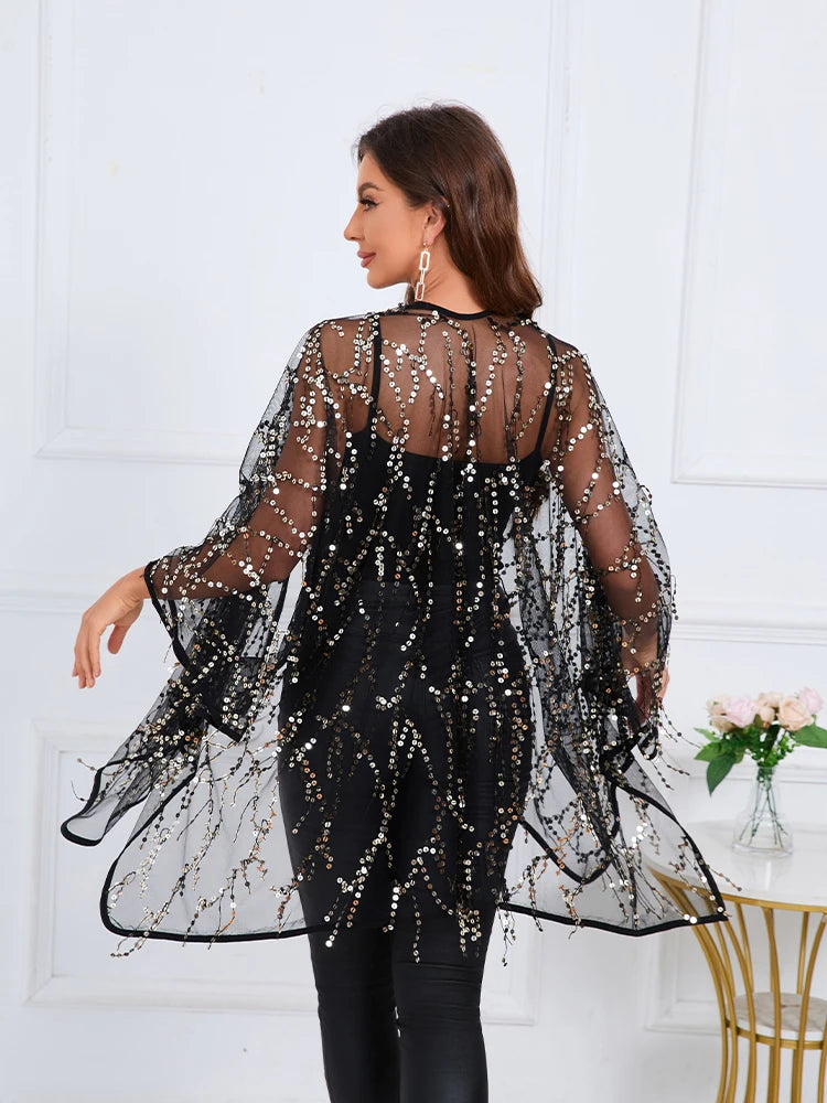 Thin Europe Style Embroidery Cardigan Beachwear Hollow Out Coat Women Clothing Basic Cover Up Fashion Streetwear Clothes Casual