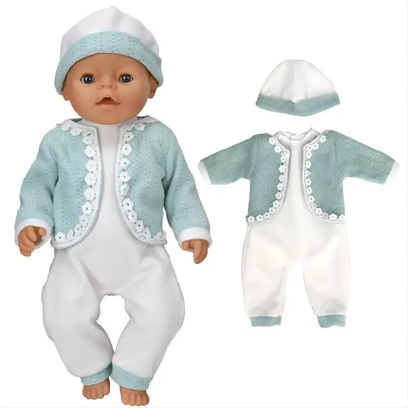 40 Cm Baby Doll Clothes Pants Set for 17 Inch Reborn Doll Out Clothing Toys Outwear Accessories