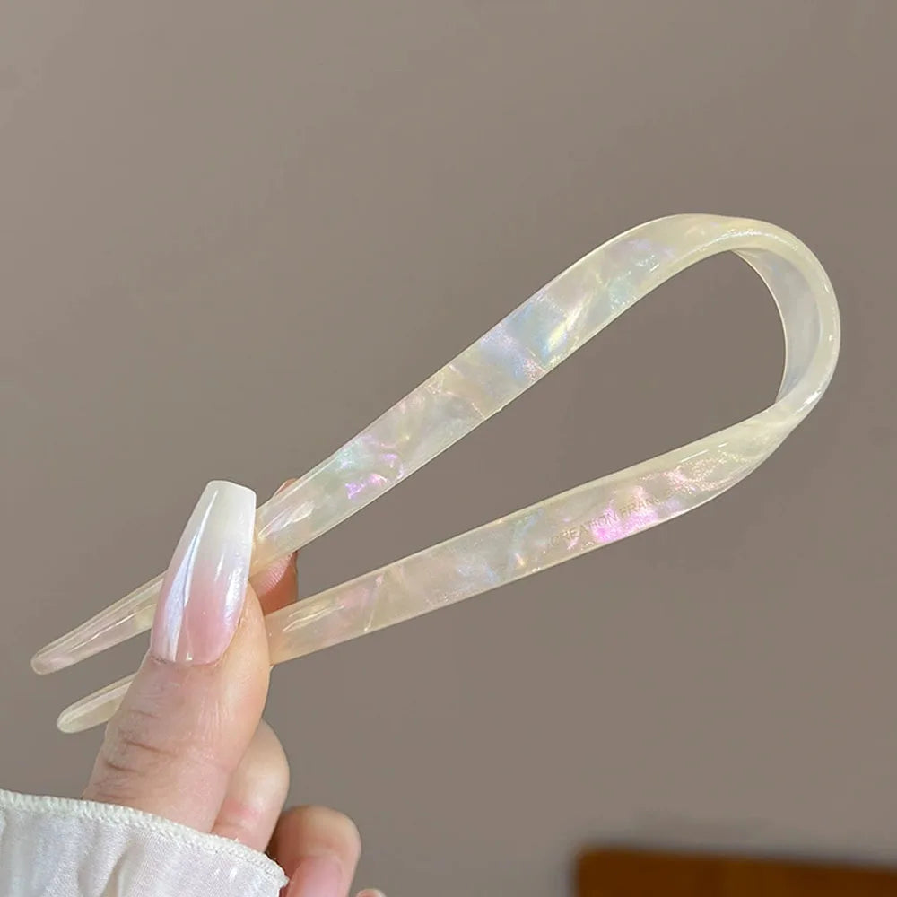 Retro U-shaped hairclip for women elegant temperament ponytail hairpin fashion girls Hair accessories