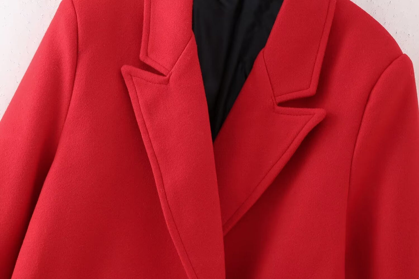 Double-Breasted Long Red Overcoat – Haute Edition 25