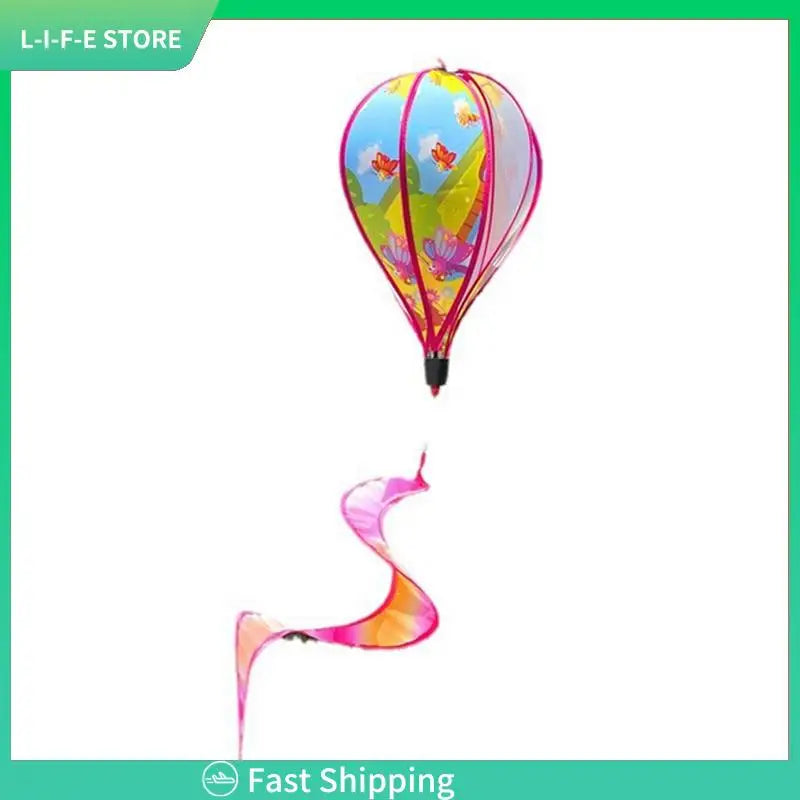 Garden Spring Hot Air Balloon Pendant Rotating Windmill Hanging Decoration-AA98