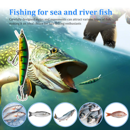 Advent Calendar Fishing Lure Christmas Countdown - 24 Days Fishing Bait Set for Adult Men Teen Boys - 2025 Xmas Surprise Gifts