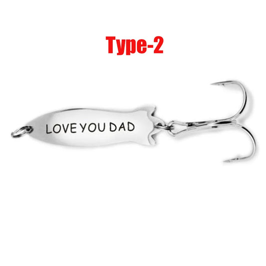 Love You Dad Daddy's Lure Fishing Lure Gift for dad Daddy, Fisherman Gift, Mens, from Daughter, from Son Birthday Christmas Gift