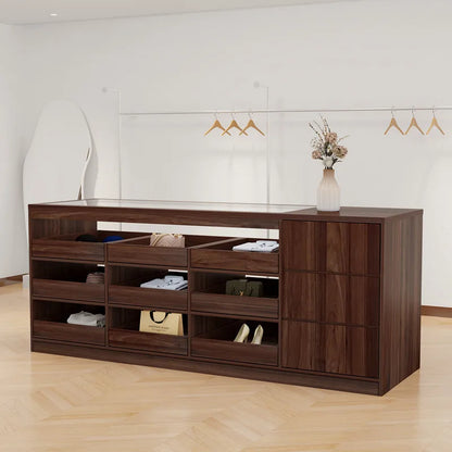 Modern Creative Clothing Store Island Cabinet Multi Layer Storage Display Cashier Counter Glass Ornament Office Furniture FYMS
