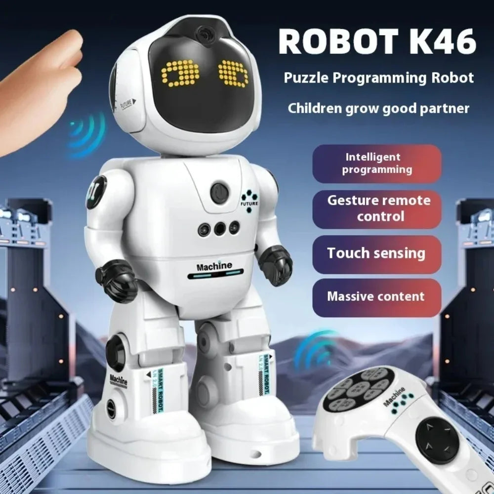 RC Robot Toy Gesture Sensing Programmable Interactive Music Dance Intelligent Remote Control Christmas Birthday Gift for Child