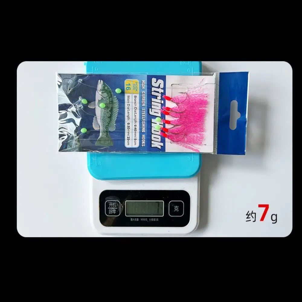 Hook Bass Cod Noctilucine Mackerel Feathers Sea Fishing Tackle Treble Fishing Lures Fishing Sabiki Rigs Freshwater Fishing Rigs