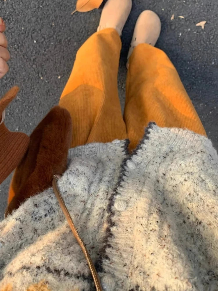 Vintage Sweaters Coats Loose Knitted Cardigan Top Korean Fashion Autumn Winter Knit Single-breasted Cardigan For Women Outerwear