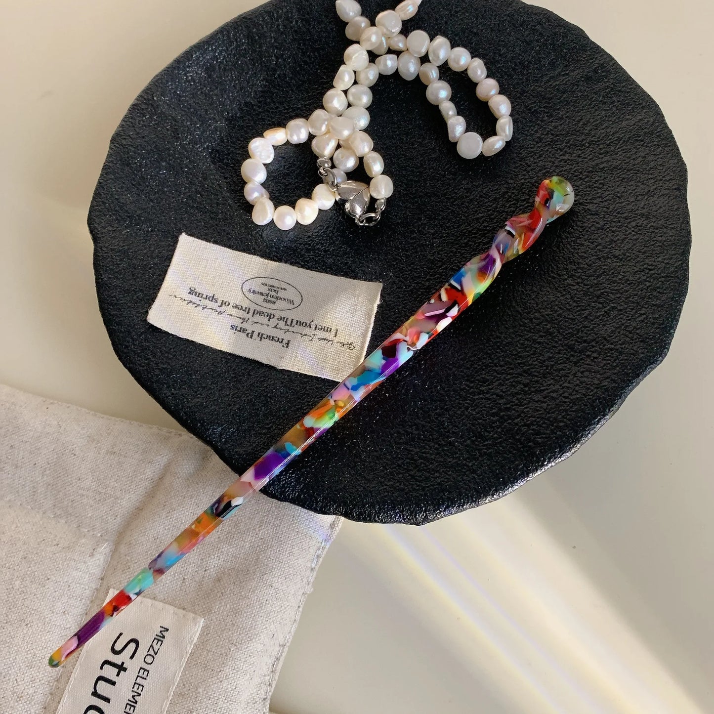 Colored Acetate Hairpin for Woman Elegant Temperament Meatball Head Hair Pin Fashion Girl Hair Clip Hair Accessories