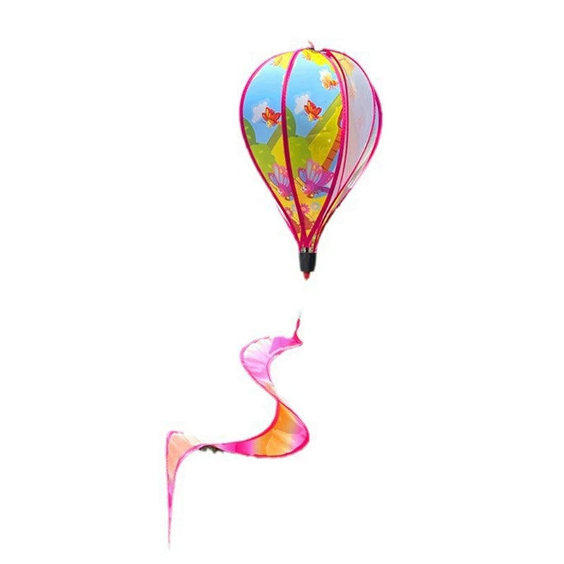 AFBC Garden Spring Hot Air Balloon Pendant Rotating Windmill Hanging Decoration