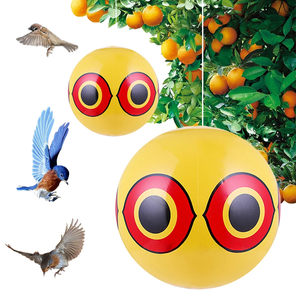 40CM Bird Repellent Scare Eye Balloon Pigeons Woodpecker Visual Deterrent Anti-Bird Balloon Garden Accessories Festival Ornament