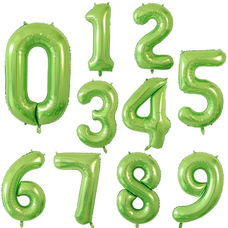 50pcs 40Inch Birthday Balloons Foil Helium Number Balloon 0-9 Birthday Wedding Party Decoration Baby Shower Figures Air Globos