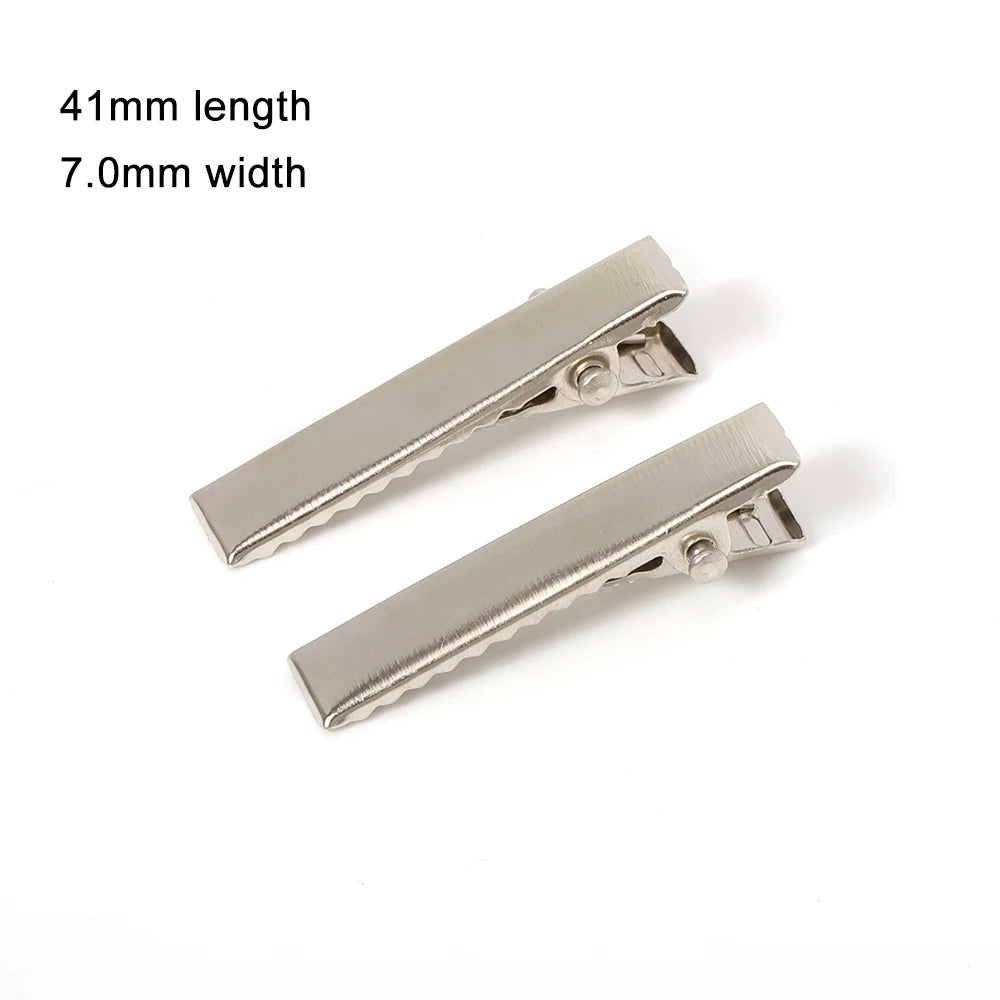 50/20pcs Metal Hair Alligator Clips 20mm/30mm/97mm Hairclips Bases DIY Jewelry Handmade Hair Accessories Components Findings