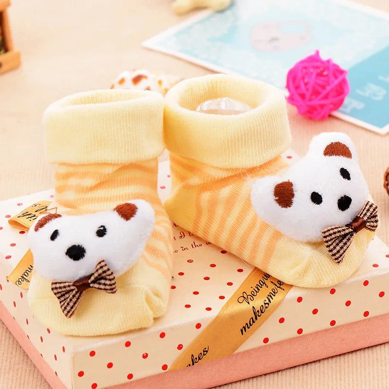 Baby Socks Toy Slipper Girls Boys Newborn Accessories Rubber Anti Slip Animal Kids Toddlers Gift Clothes Infant Children Socks