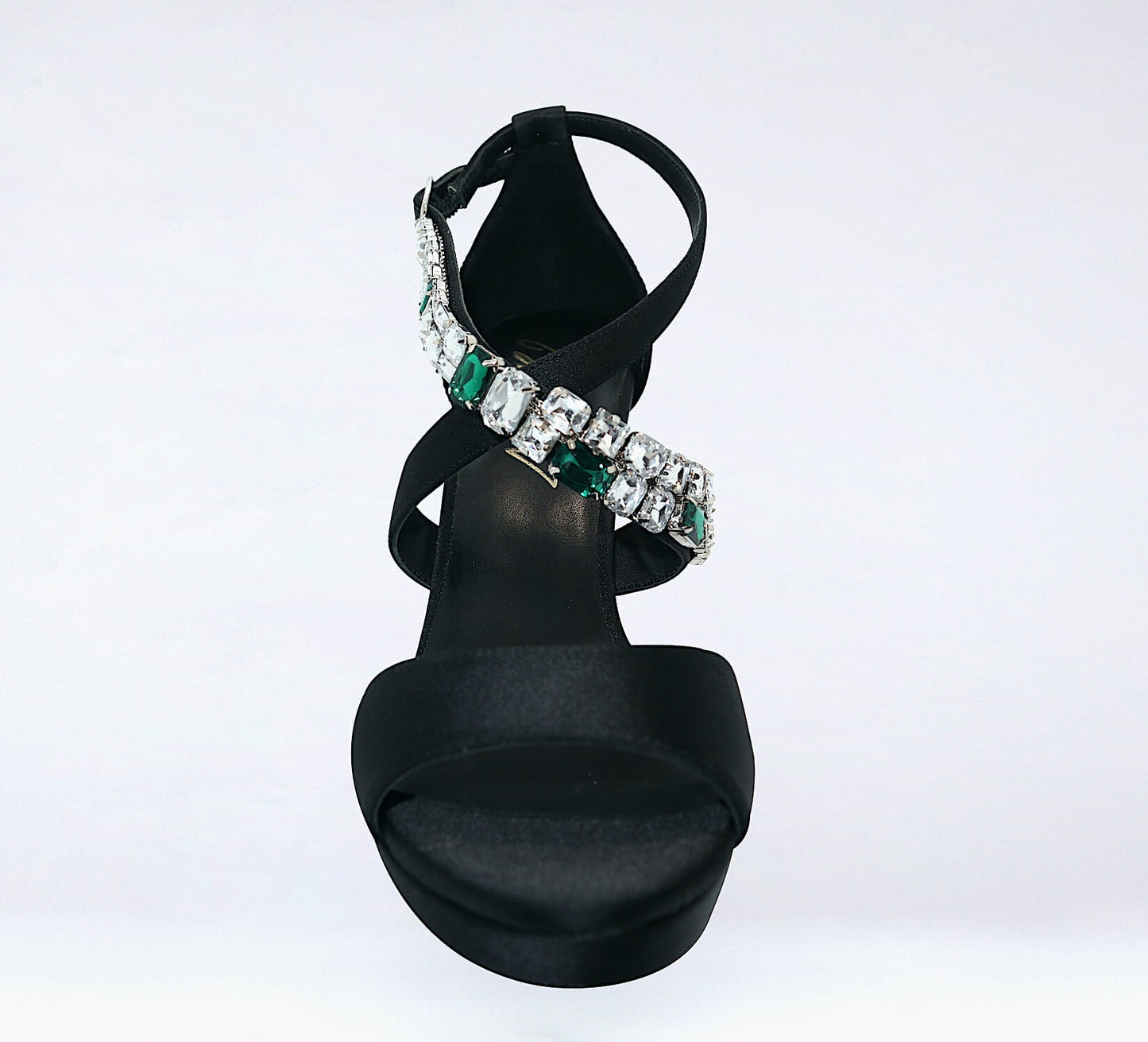Michaela V Athena Black Crystal Pumps