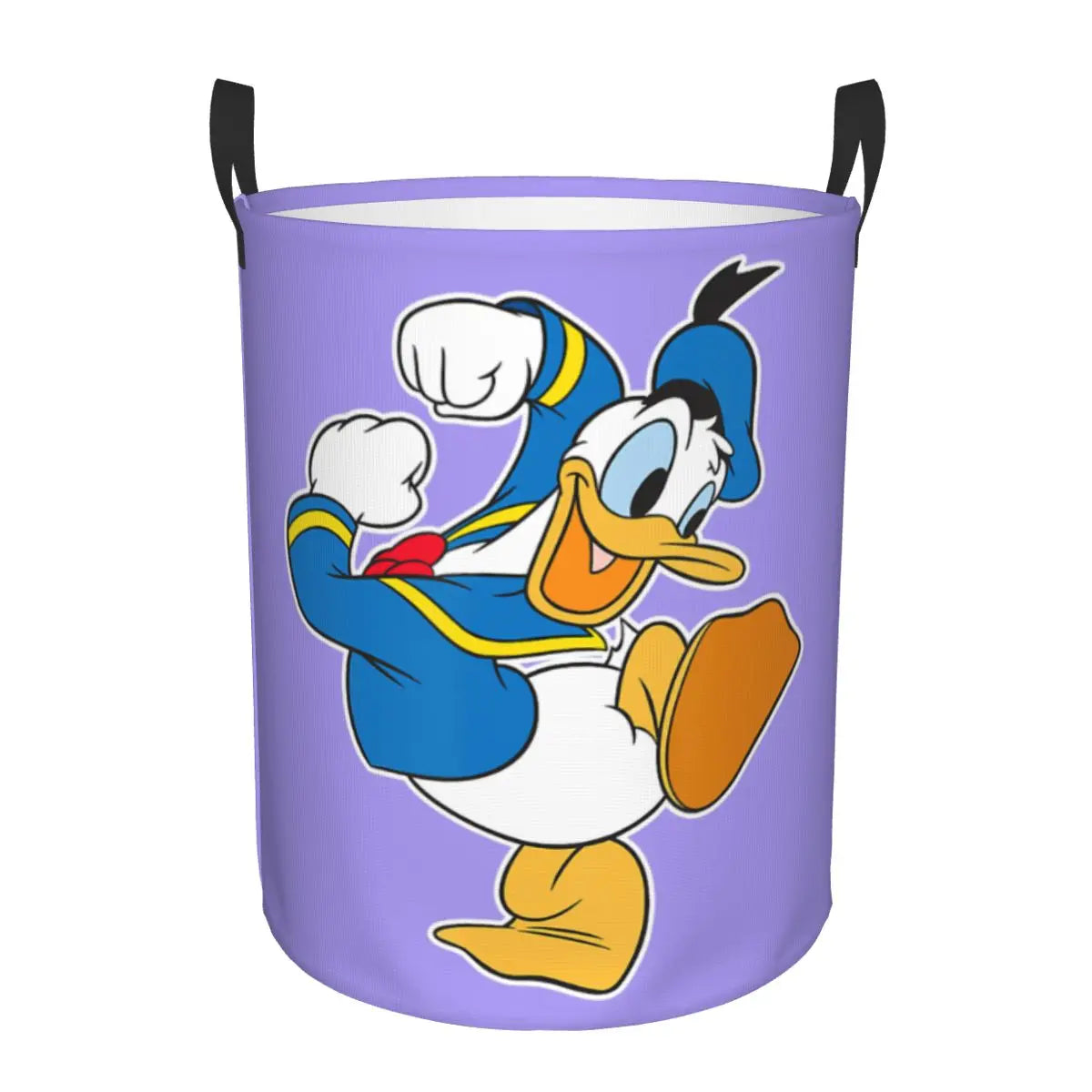 Custom Donald Duck Cartoon Laundry Basket Foldable Large Clothes Storage Bin Baby HamperCustom