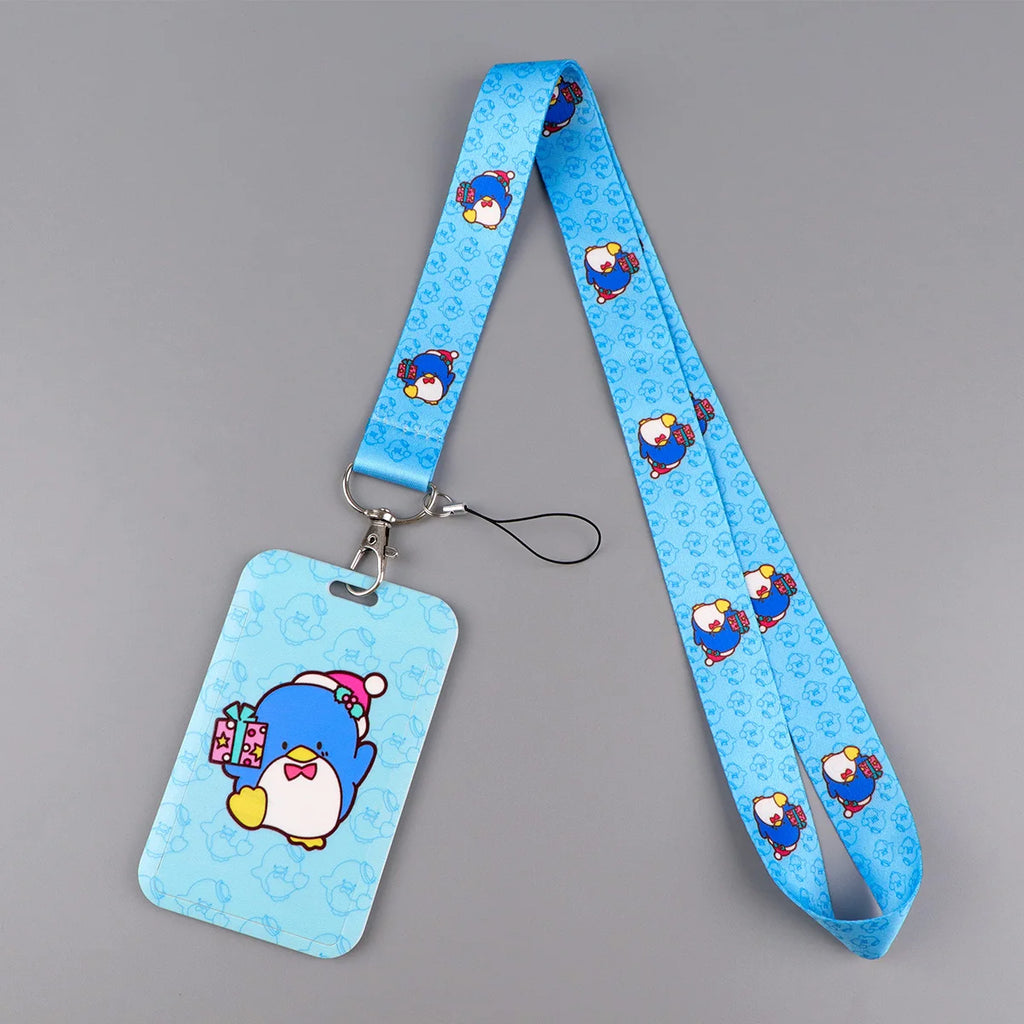 Cute Penguin Credential Holder Lanyards for Keys Neck Strap ID Card Gym Phone Straps DIY Hang Rope Lariat Lanyard Keyrings