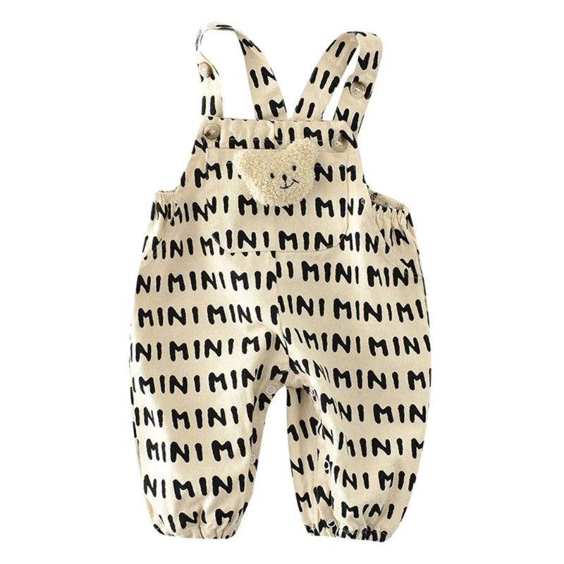 Cotton Jumpsuits One-piece Baby Romper Summer Clothes Cosy Bodysuit Kid Strap Pant for 0-3Y Children Boys Girl Dropship