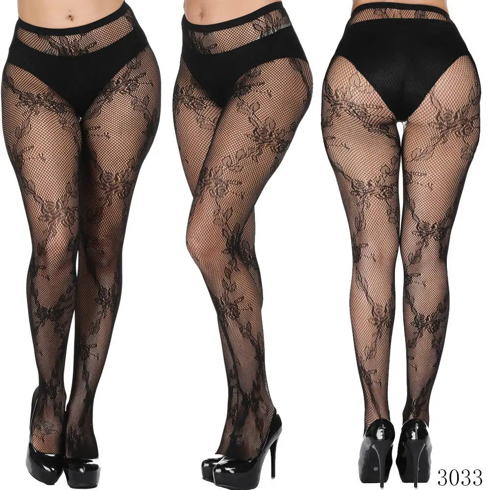 DOIAESKV plus Size Women Bodystocking Sexy Erotic Lingerie Pantyhose Large Size Body Stockings Tights Feminine Underwear