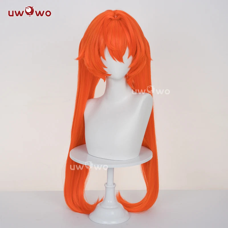 UWOWO Orphie Wig Game Zenless Zone Zero ZZZ Orphie Cosplay Wig Orphie "Magus" Magnusson Wig Orange Hair Long Hair Halloween Wig