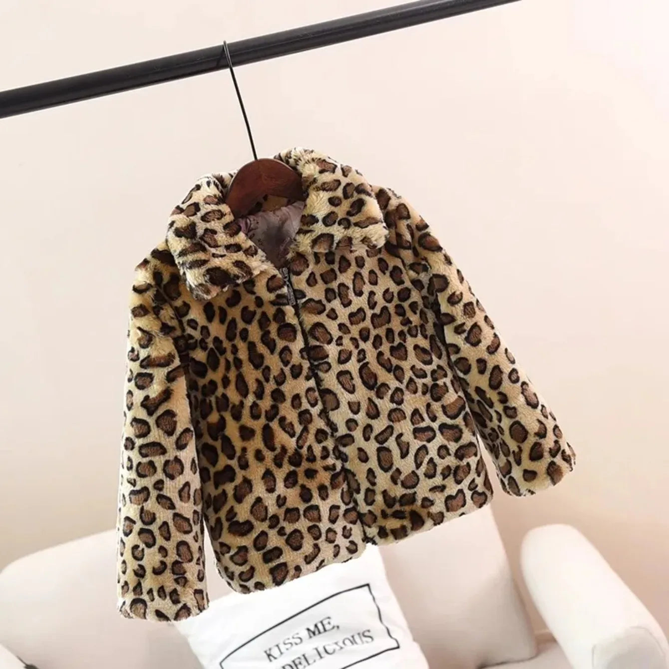 Winter Clothing Children's Imitation Rabbit Fur Jacket Boys and Girls Coat Thickened Velvet Cotton Coat Cotton Baby Fur Sweater