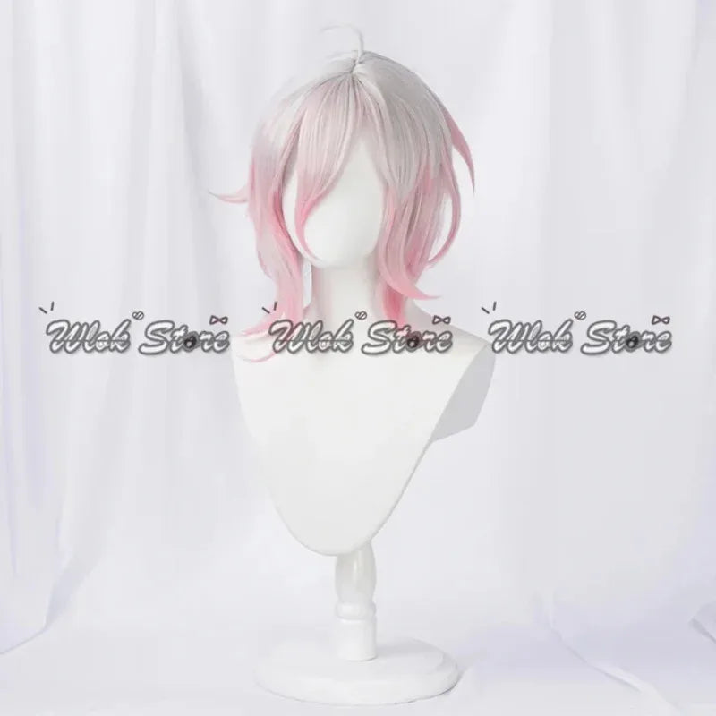Game Briar Cosplay LOL Wig Outfit Battle Suit Women Halloween Party Carnival Roleplay Costume Briar White Pink Gradient Hair