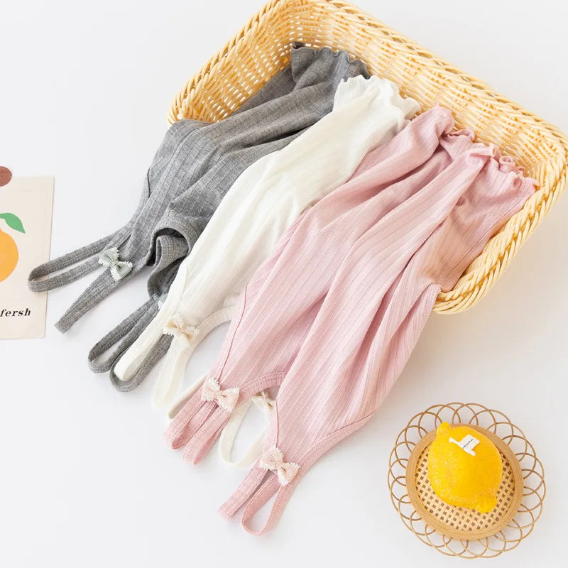 new delivery summer vest modal children clothes kids top bow solid baby 110-160  3-10old underwear 1pc wholesales students