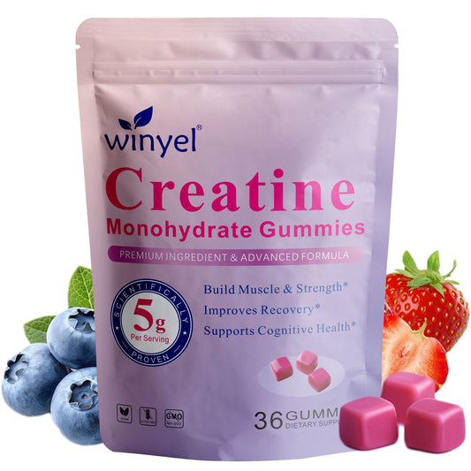 Creatine Monohydrate Gummies, 5 Grams Per Serving, Sugar-free Creatine