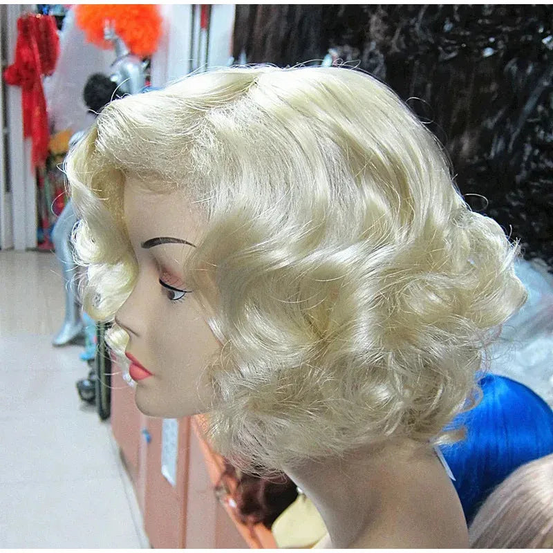 silisili AHalloween women Golden Forever Marilyn Monroe styled synthetic hair wig costumes 2025 ☆ New