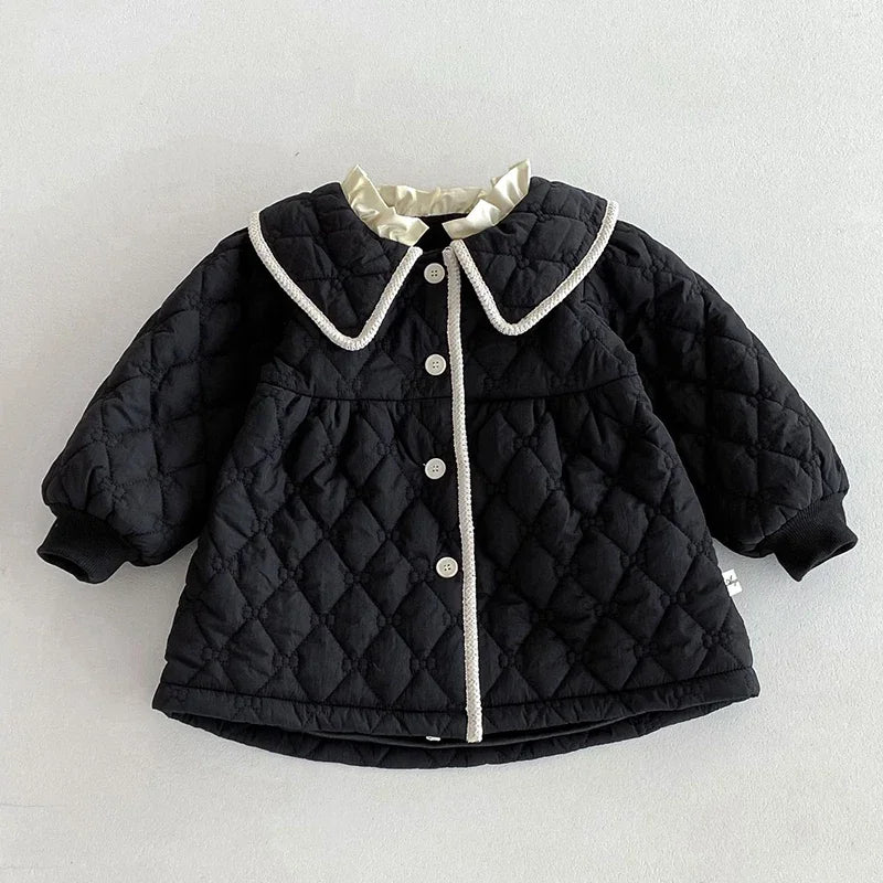 2024 New Winter Children Thick Warm Clothes Toddler Baby Girl Jacket Thicken Warm Cardigan Coat Newborn Baby Girls Thick Coat