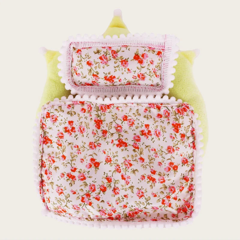 Suitable For 17cm Labubu Bedding Three Piece Set Pillow Cushion Blanket Sleeping Bag Christmas Birthday Gift Soft Collection Bag